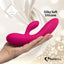 Lea Rabbit Vibrator Glitter Rubine Red