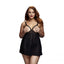 Baci Sheer Babydoll With Open Cups