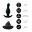 Plugz Butt Plug Black Nr 2