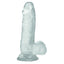 Crystal Addiction Clear Dong 6 inch Dildo